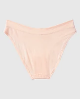 Culotte bikini à jambe échancrée doux confort