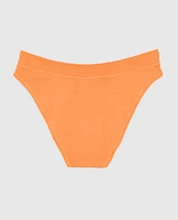 Culotte bikini à jambe échancrée doux confort