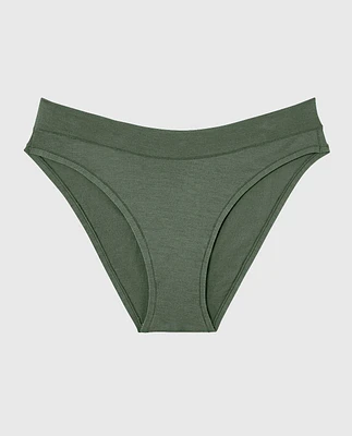 Culotte bikini à jambe échancrée doux confort