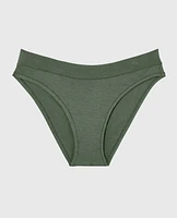 Culotte bikini à jambe échancrée doux confort