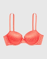 Doux soutien-gorge demi-buste légèrement doubl