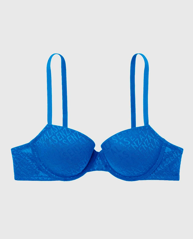 Doux soutien-gorge demi-buste légèrement doublé