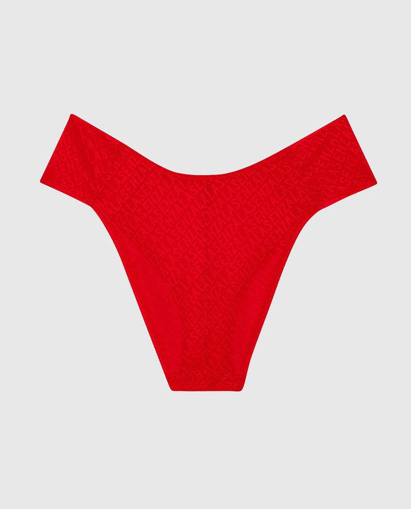 Culotte bikini avec bande à logo