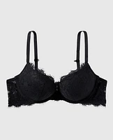 Push Up Bra with Allover Lace