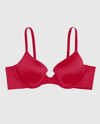 Comfort Lightly Lined Demi Bra Cosmo Red