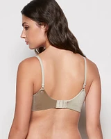 Soutien-gorge demi-buste légèrement doublé gris pierre