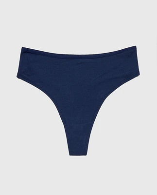 Ultrasoft High Leg Thong Panty Ocean Cavern