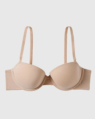 Cotton Lightly Lined Demi Bra Rosetan