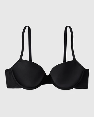 Lightly Lined Demi Bra Black