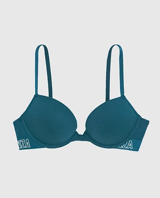 Soutien-gorge pigeonnant en doux coton