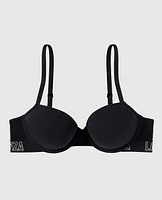 Soutien-gorge demi-buste en doux coton légèrement doubl