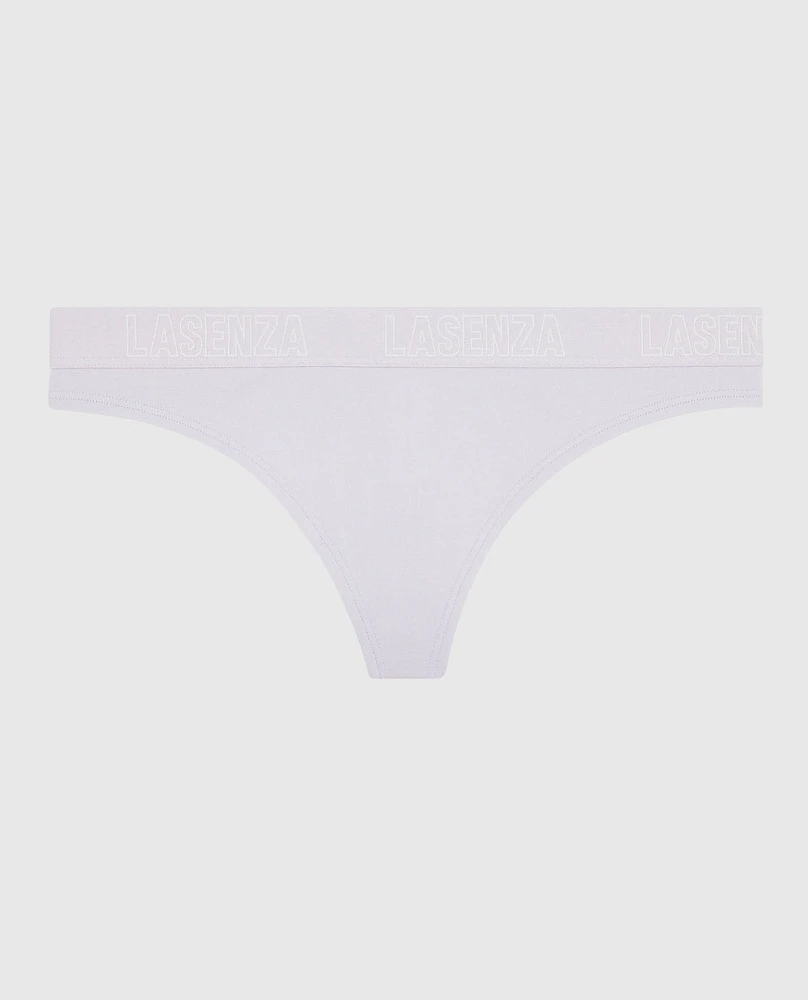 Thong Panty with Logo Lavender Cake