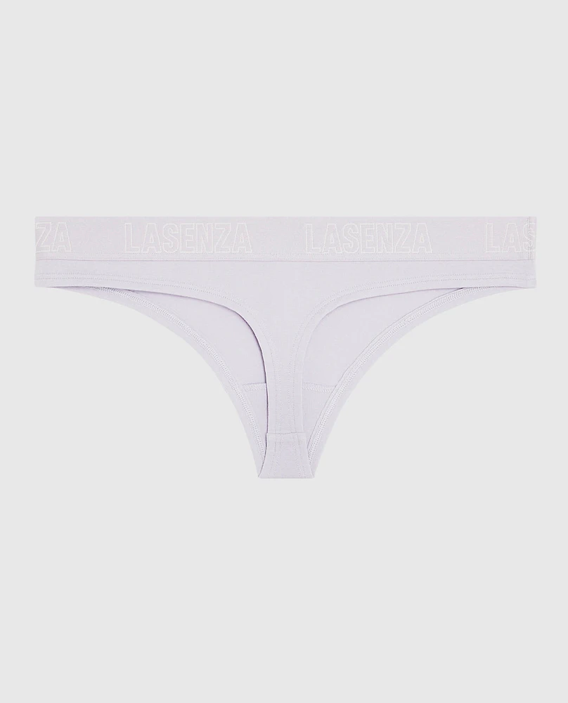 Thong Panty with Logo Lavender Cake