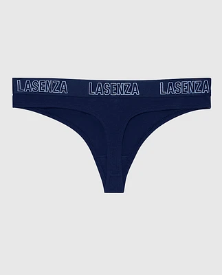 Thong Panty with Logo Band