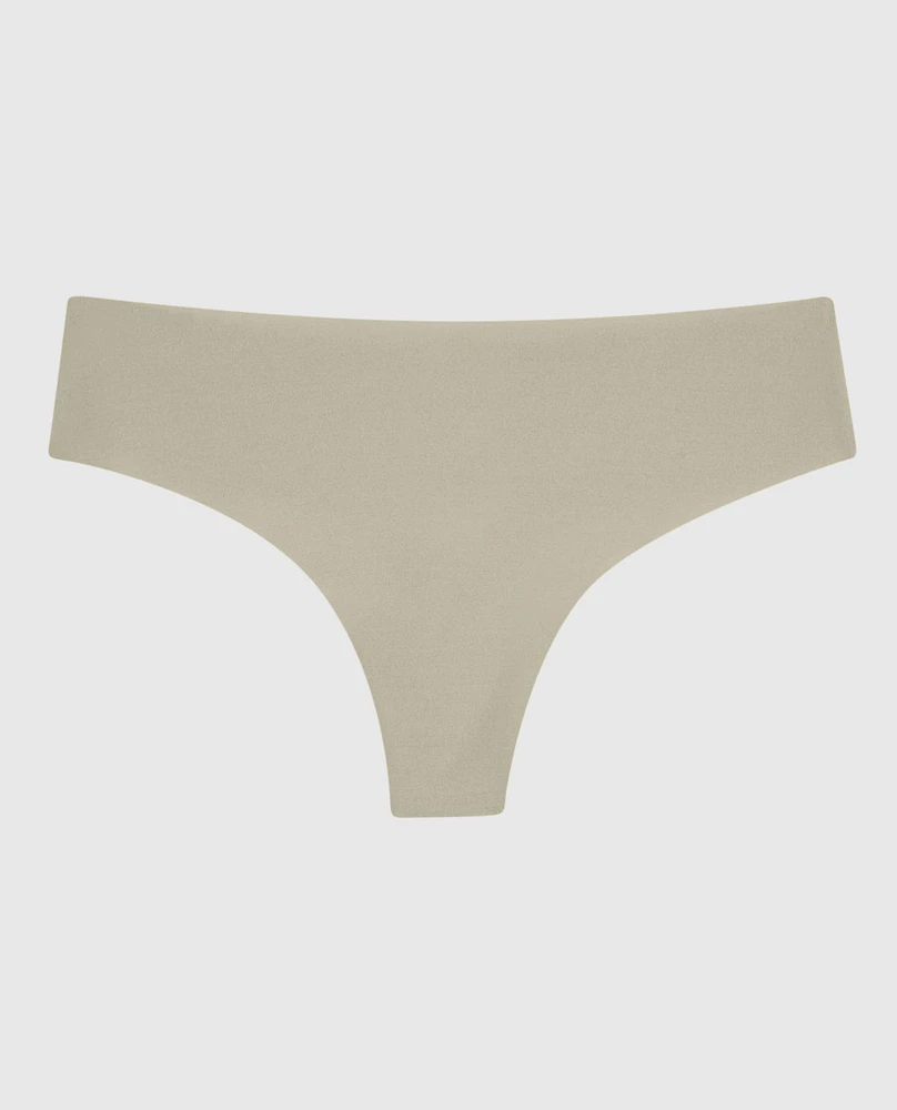 No Show Thong Panty Stone Grey