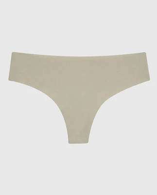 No Show Thong Panty Stone Grey