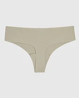 No Show Thong Panty Stone Grey