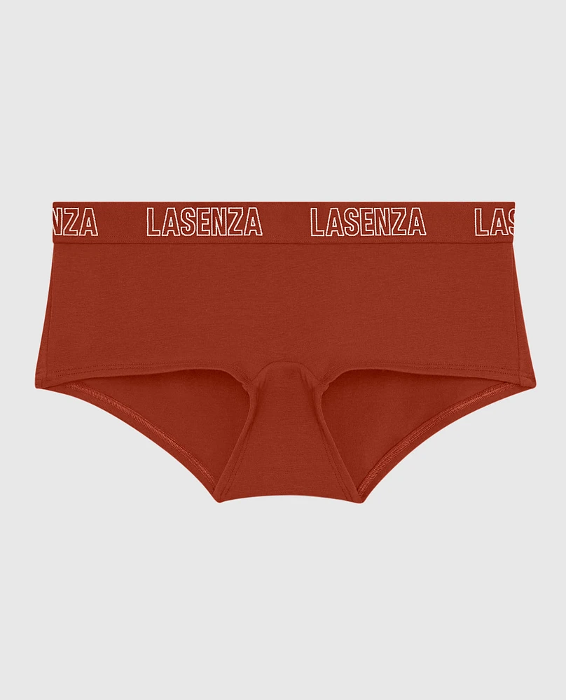 Smooth Boyshort Panty with Logo Band