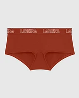 Smooth Boyshort Panty with Logo Band