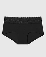 Boyshort Panty with Lace Trim