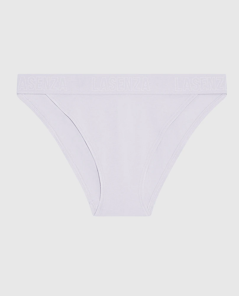 High Leg Cheeky Panty with Logo Lavender Cake