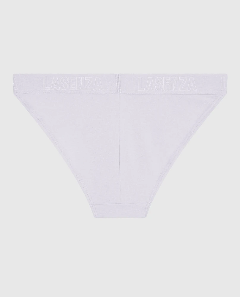 High Leg Cheeky Panty with Logo Lavender Cake