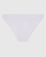 High Leg Cheeky Panty with Logo Lavender Cake