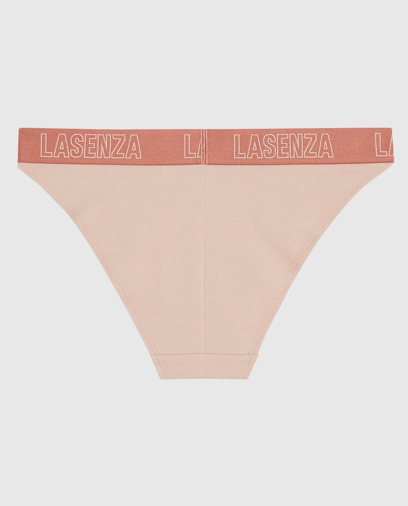 High Leg Cheeky Logo Panty Peaceful Peach