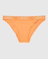 Culotte Cheeky à jambe échancrée avec bande logo