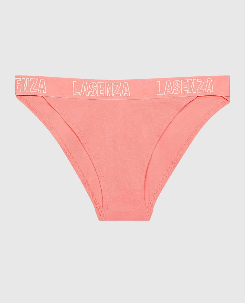 Culotte Cheeky à jambe échancrée avec bande logo