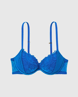 Push Up Bra with Mesh Wing