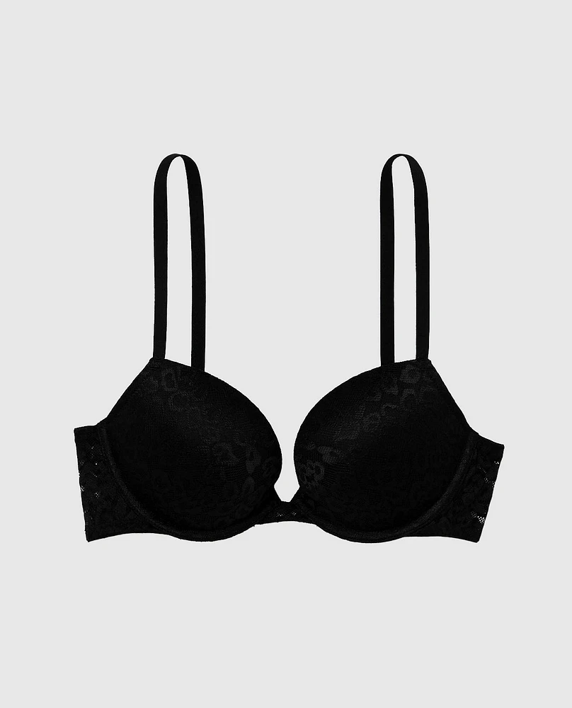 Soutien-gorge pigeonnant en dentelle