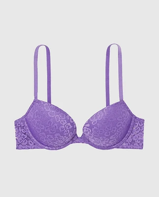 Push Up Bra with Allover Lace