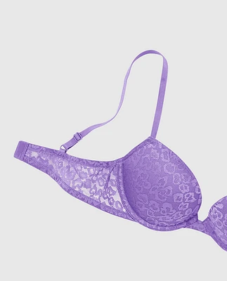 Push Up Bra with Allover Lace