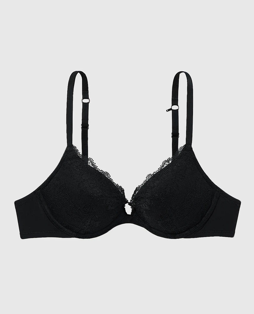 Soutien-gorge pigeonnant plongeant