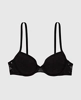 Soutien-gorge demi-buste en mousse intercalaire légèrement doublé