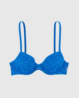 Soutien-gorge demi-buste en mousse intercalaire légèrement doublé