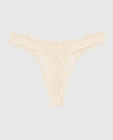 Lace High Leg Thong Panty