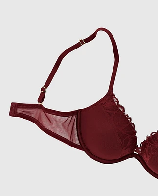 Up 2 Cup Push Bra with Mesh