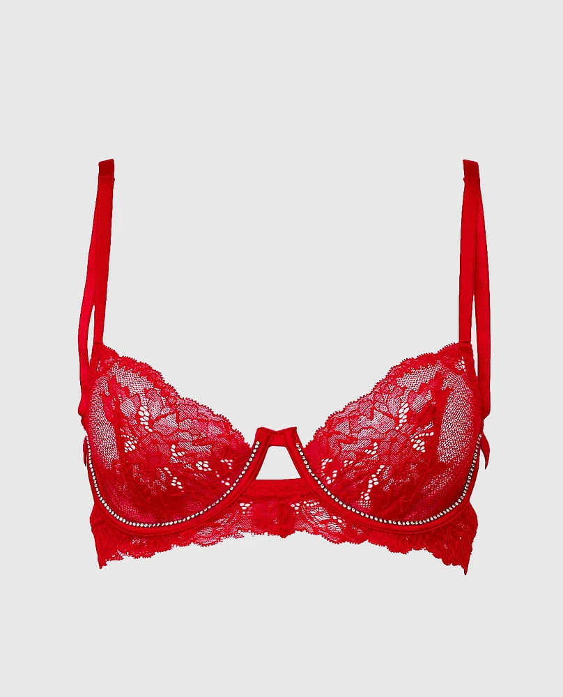 Unlined Balconette Lace Bra