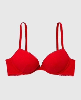 Soutien-gorge pigeonnant en doux coton