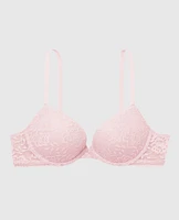 Push Up Bra with Allover Lace