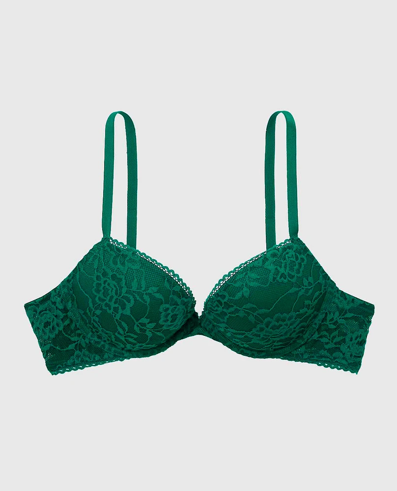 Push Up Bra with Allover Lace