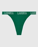 Thong Panty with Logo Band