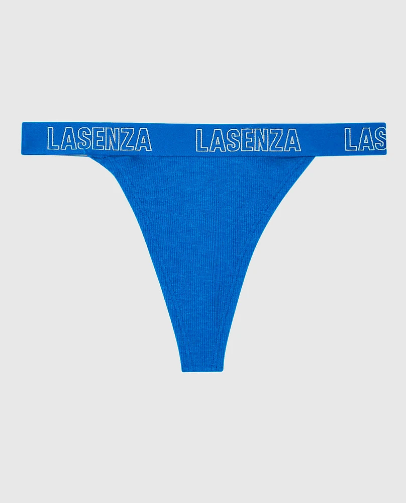 Thong Panty with Logo Band