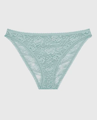 Culotte bikini avec bordure à pois