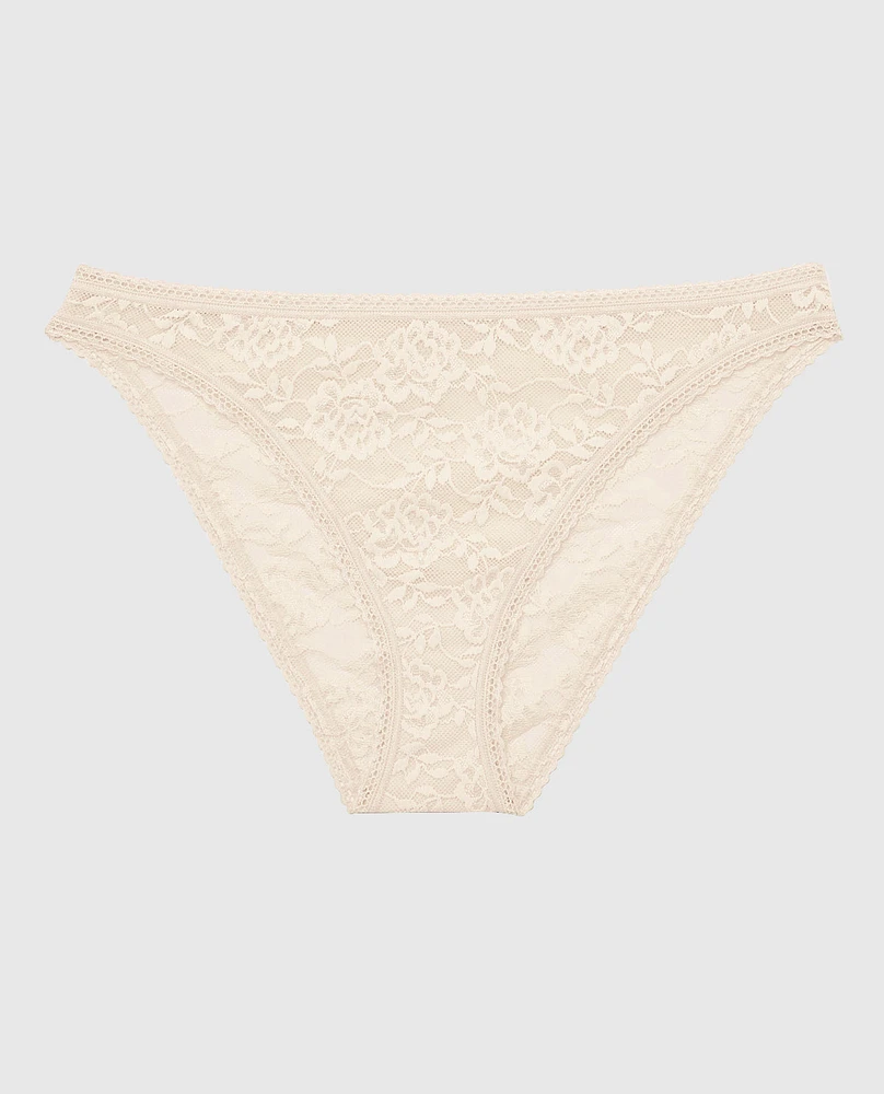 Bikini Panty with Picot Trim