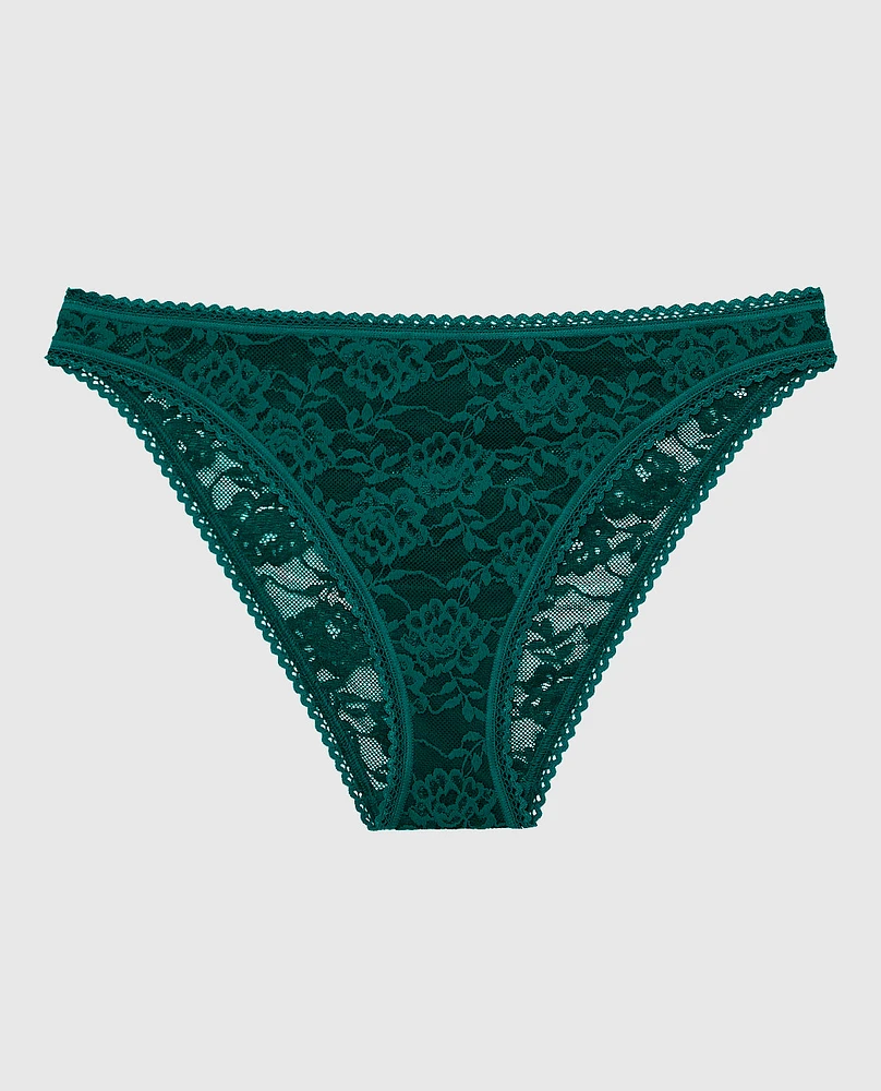 Bikini Panty with Picot Trim