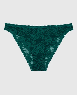 Bikini Panty with Picot Trim