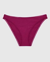 Bikini Panty with Picot Trim